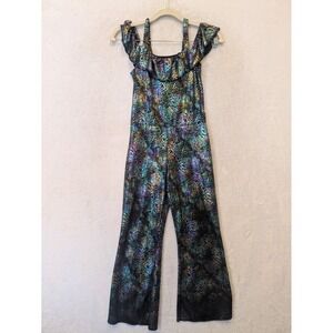 Girl's Size 8/10 Metallic Leopard Print Jumpsuit